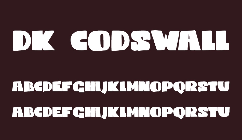 DK Codswallop font