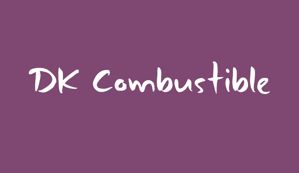 DK Combustible font big