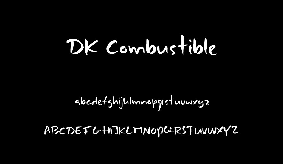 DK Combustible font