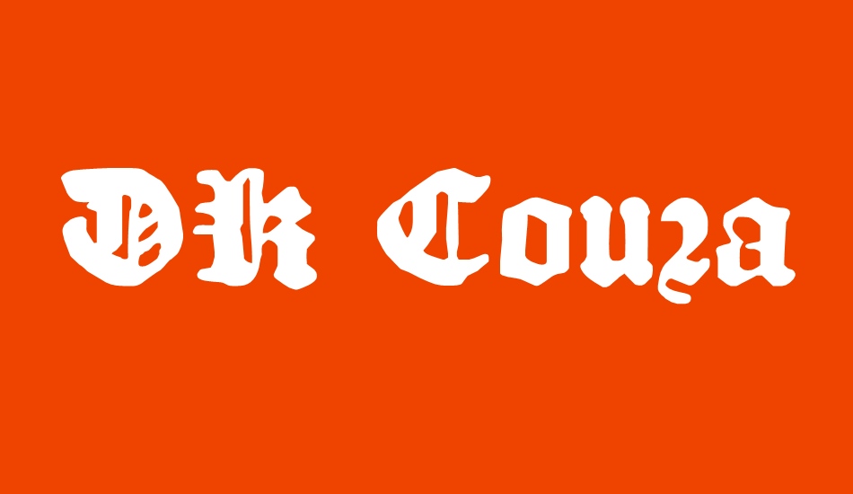 DK Courant font big