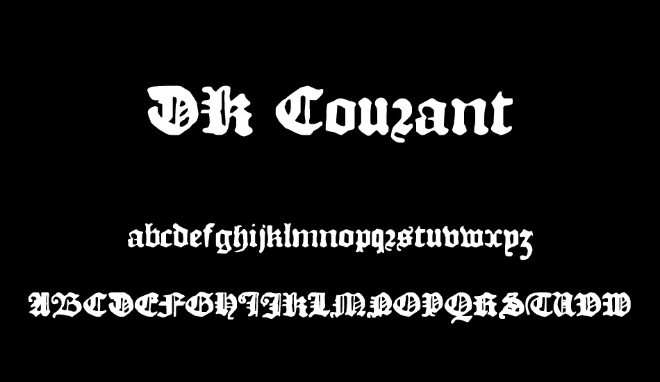 DK Courant font