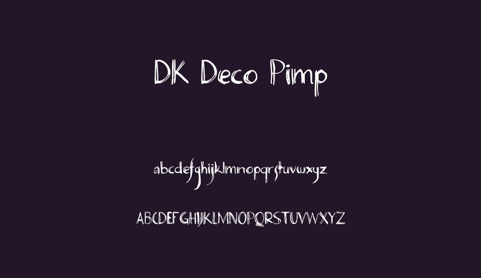 DK Deco Pimp font