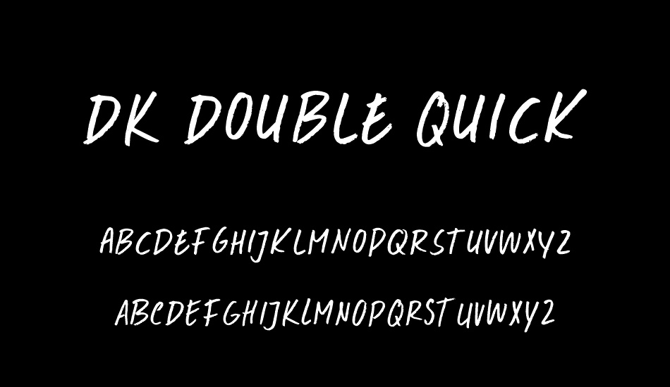 DK Double Quick font