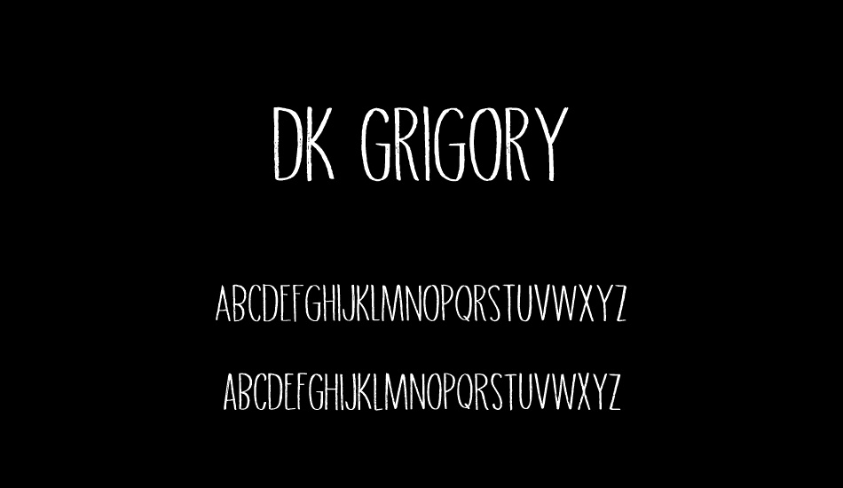 DK Grigory font