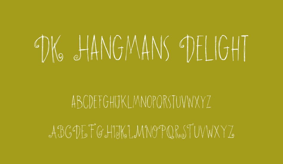 DK Hangmans Delight font