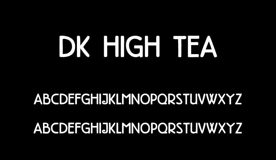 DK High Tea font