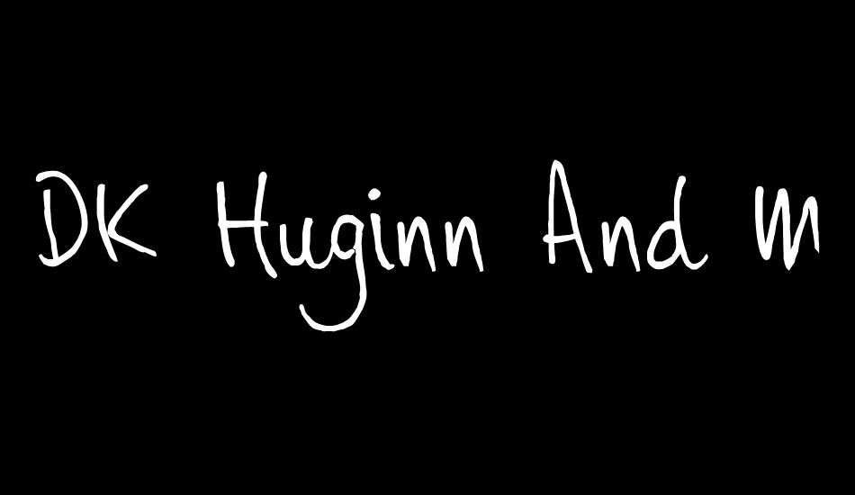 DK Huginn And Muninn font big