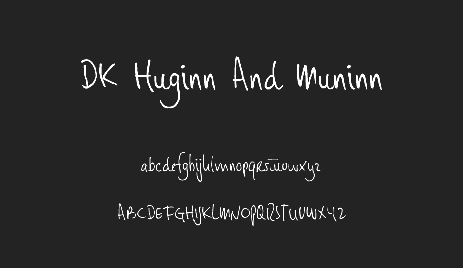 DK Huginn And Muninn font