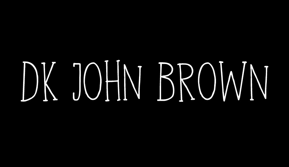 DK John Brown font big