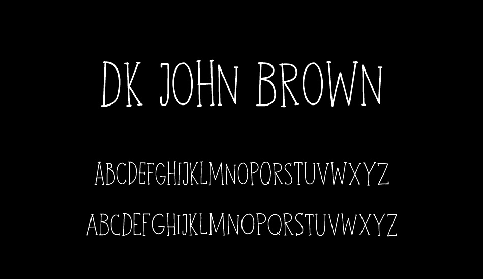 DK John Brown font