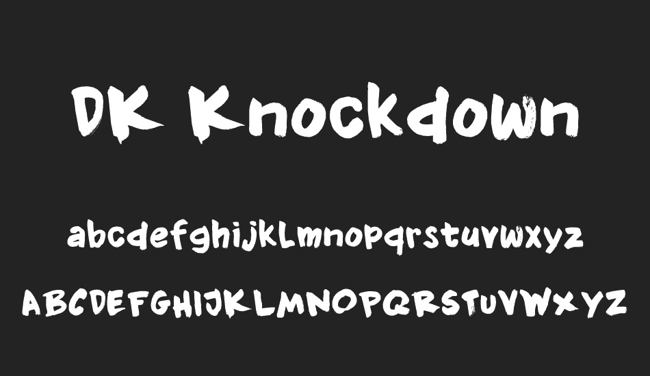 DK Knockdown font