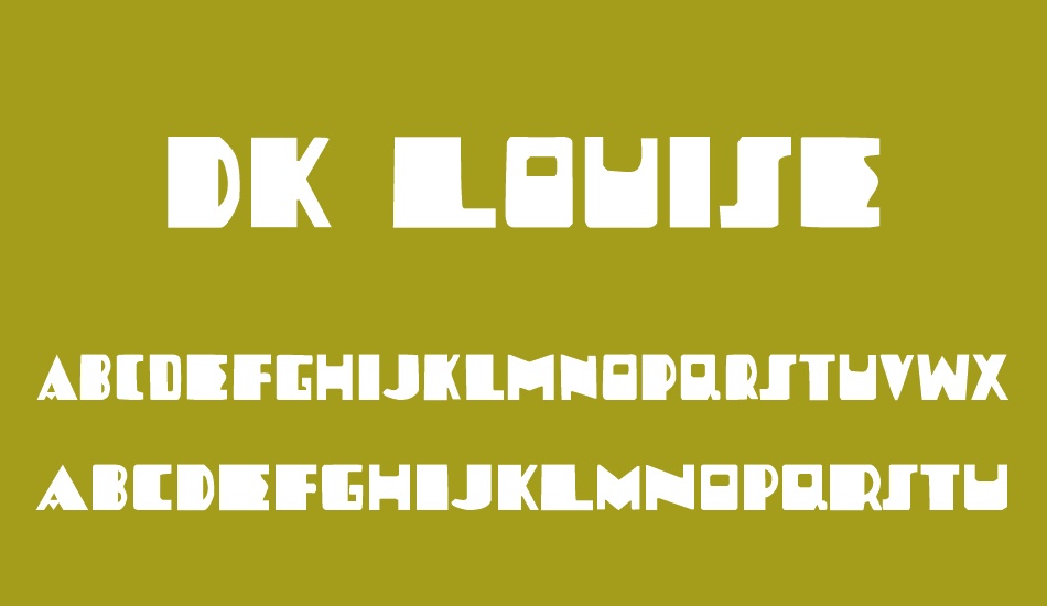 DK Louise font