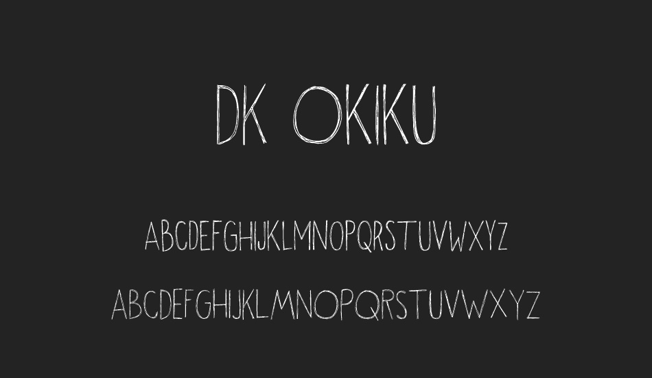 DK Okiku font