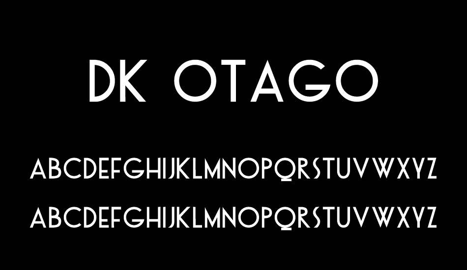 DK Otago font