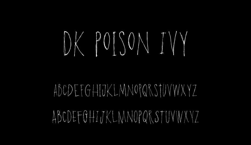 DK Poison Ivy font