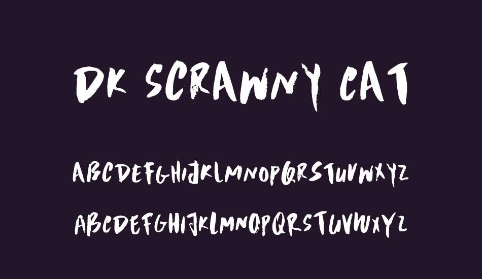 DK Scrawny Cat font