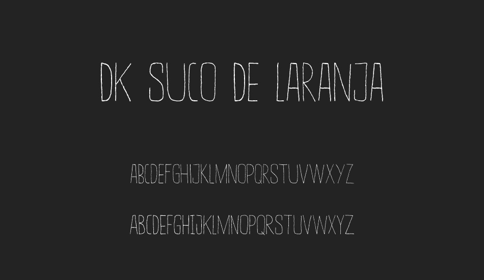 DK Suco De Laranja font