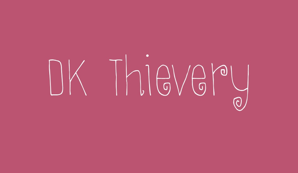 DK Thievery font big