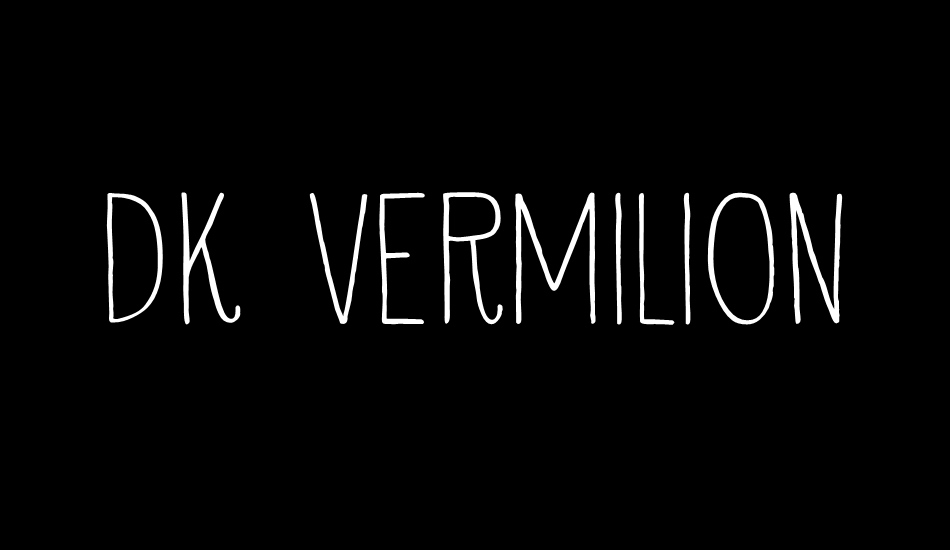 DK Vermilion font big