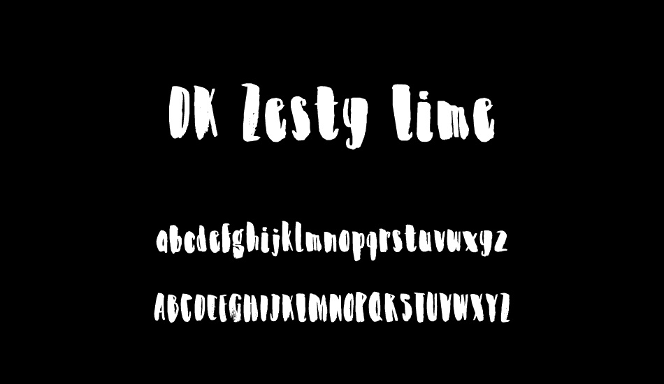 DK Zesty Lime font