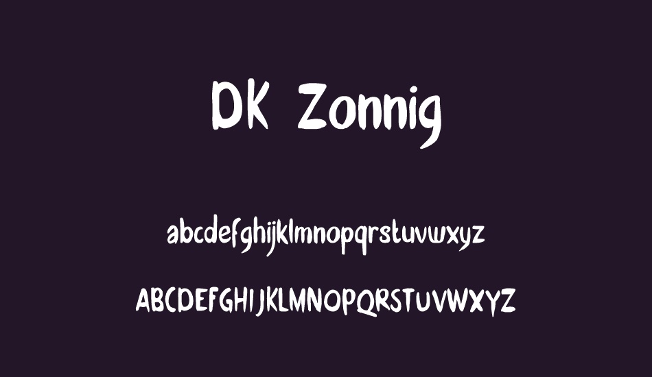 DK Zonnig font