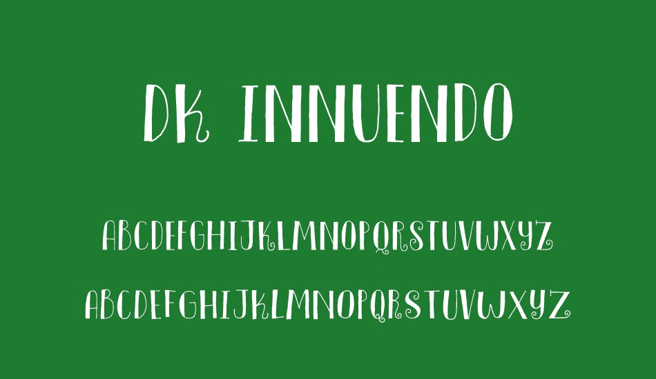 DK Innuendo font