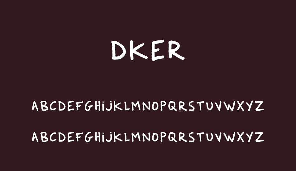 Dker font