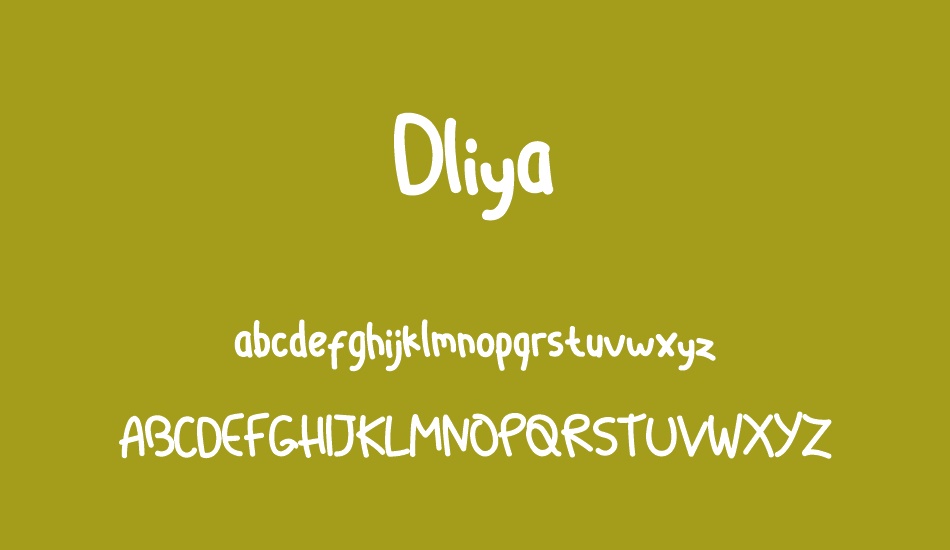 Dliya font