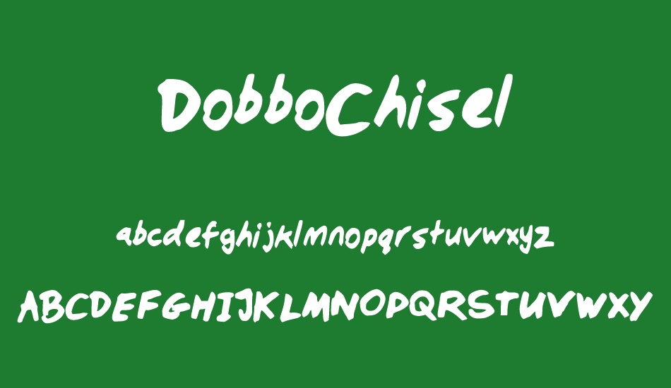 DobboChisel font