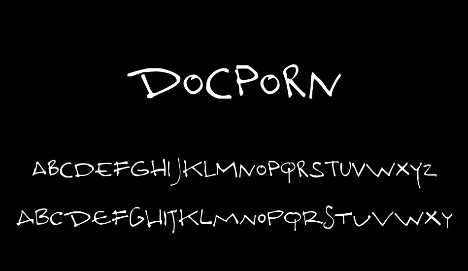 Docporn font