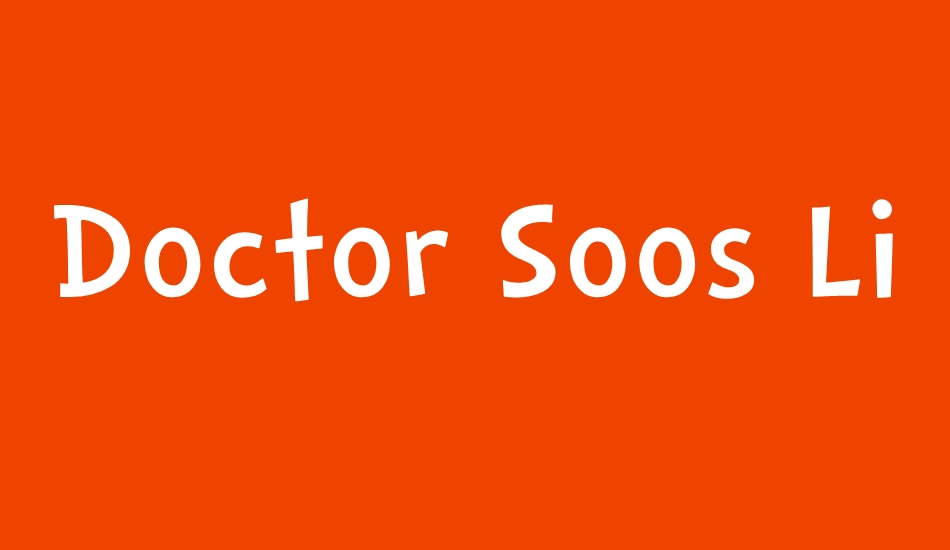 Doctor Soos Light font big