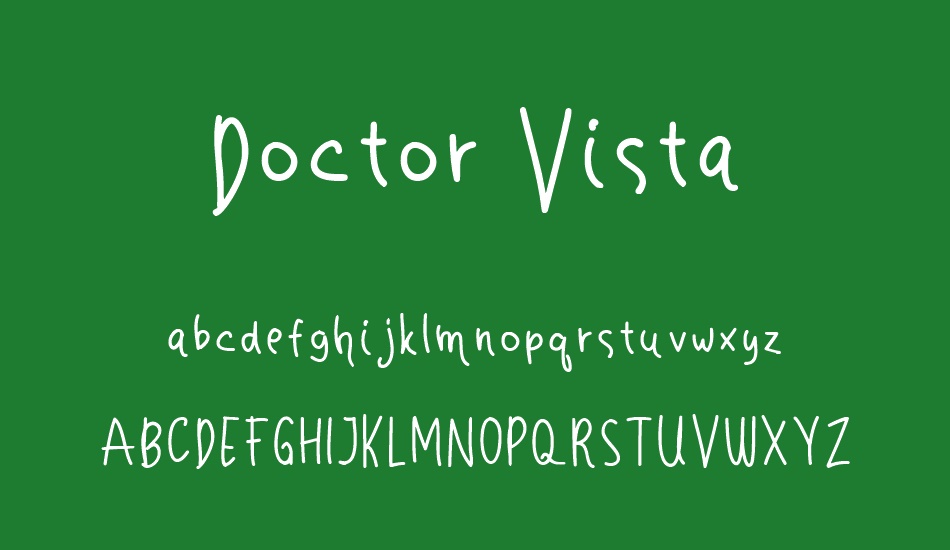 Doctor Vista font