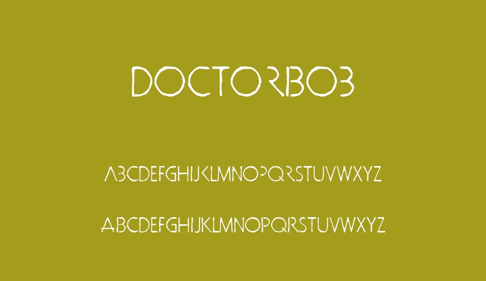 doctorBob font