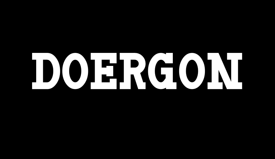 Doergon font big