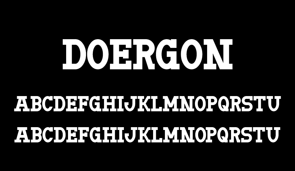 Doergon font