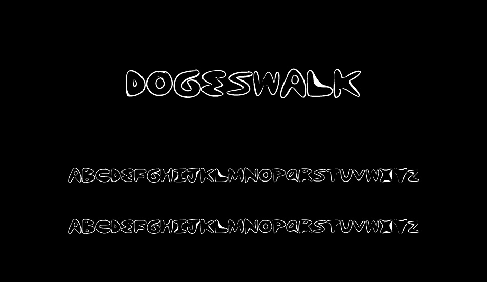 DogesWalk font