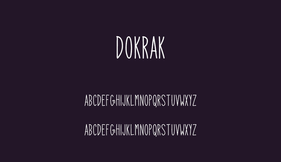 Dokrak font