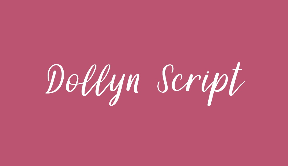 Dollyn Script DEMO font big