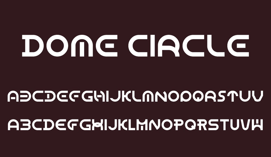 Dome Circle font