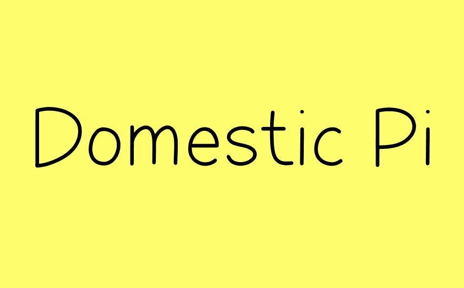 Domestic Pigeon font big