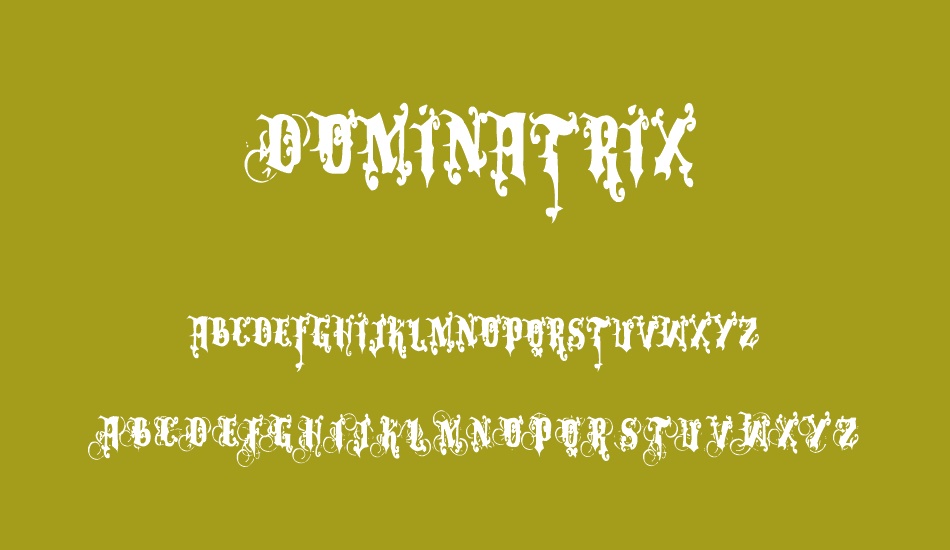 Dominatrix font