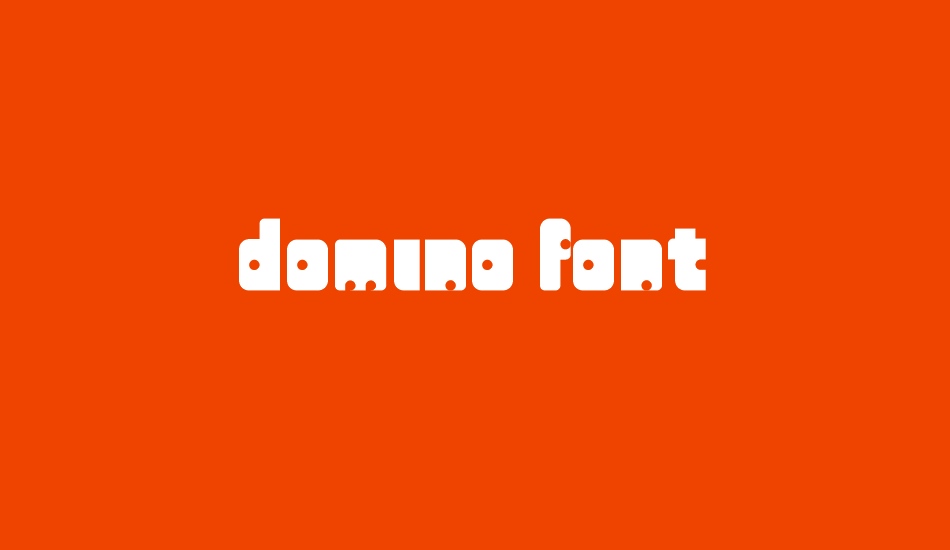 domino font font big