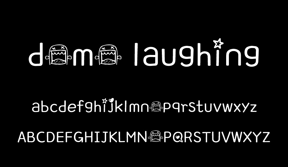 domo laughing font