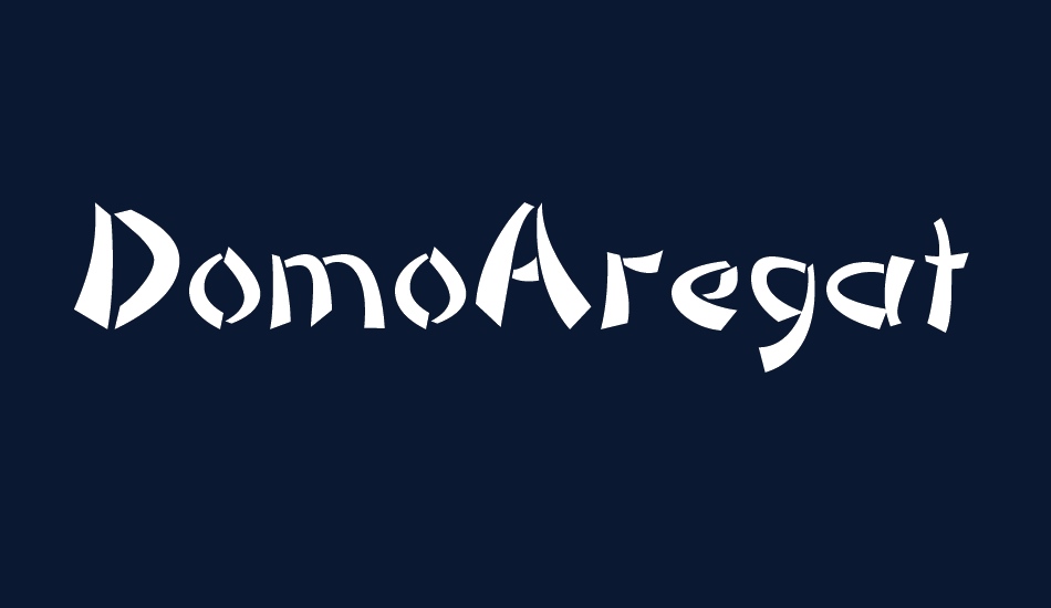 DomoAregato font big