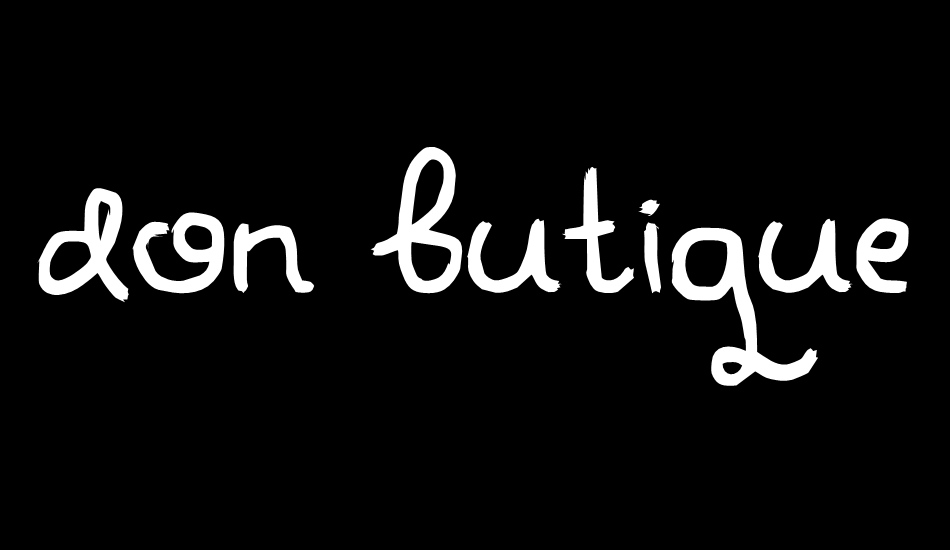 Don Butique font big