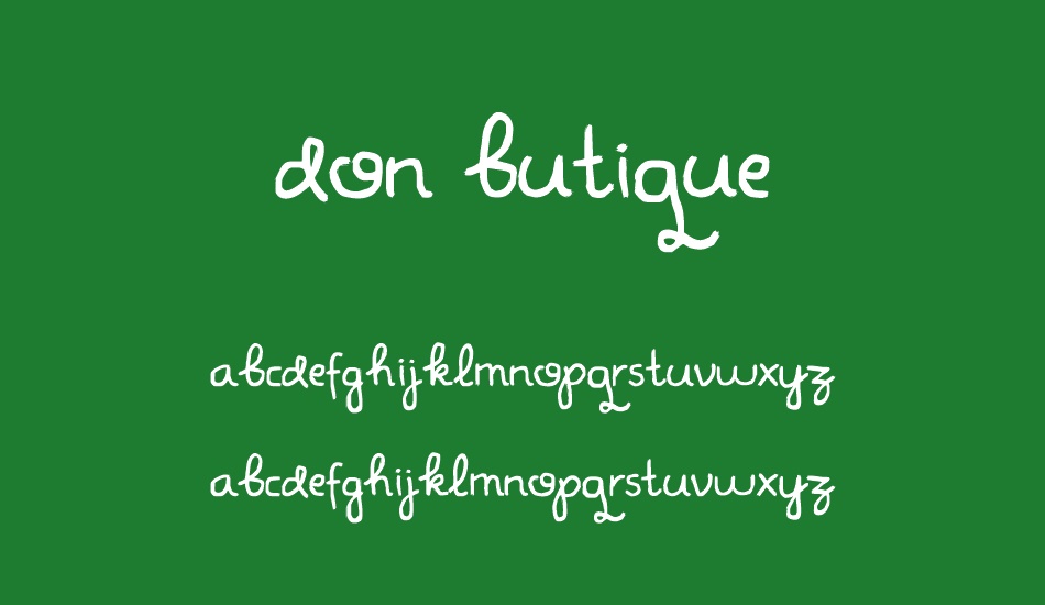 Don Butique font