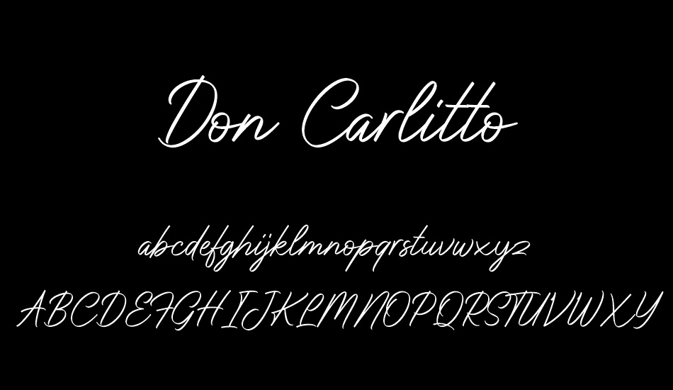 Don Carlitto font