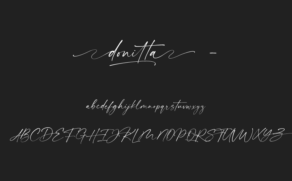 Donitta font