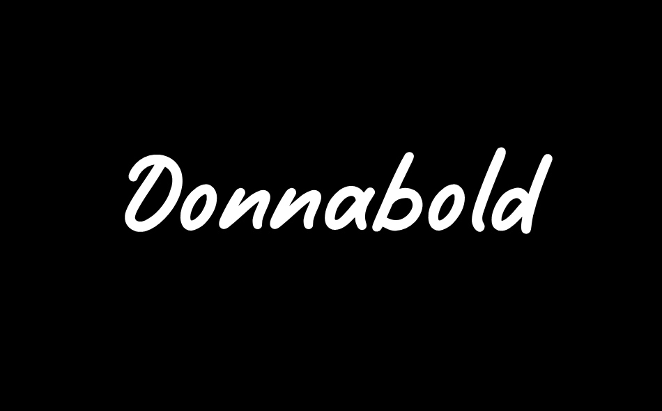 Donnabold font big