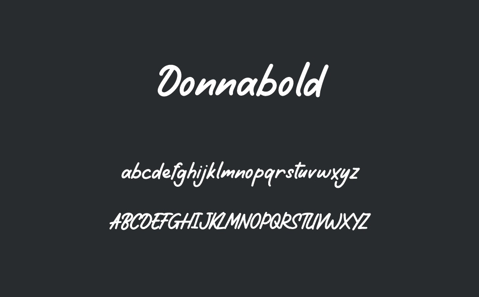 Donnabold font